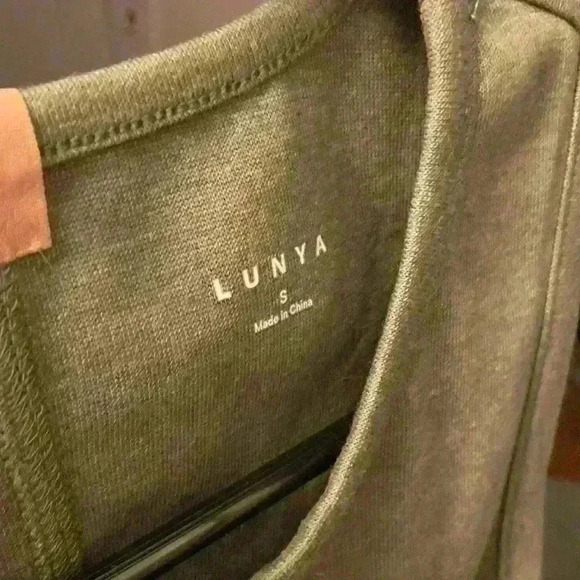 Lunya Restore Fitted Dress- Size Small- Humble Green New - Picture 7 of 7